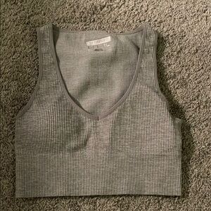Forever 21 Gray Ribbed Women's Top